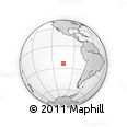 Outline Map of the Area around 24° 2' 59" S, 104° 28' 29" W, rectangular outline