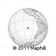 Outline Map of the Area around 24° 2' 59" S, 107° 1' 30" W, rectangular outline