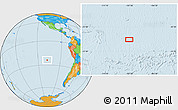 Political Location Map of the area around 24° 2' 59" S, 107° 52' 30" W