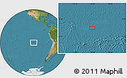 Satellite Location Map of the area around 24° 2' 59" S, 107° 52' 30" W