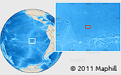 Shaded Relief Location Map of the area around 24° 2' 59" S, 107° 52' 30" W