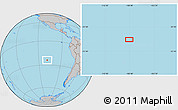 Gray Location Map of the area around 24° 2' 59" S, 108° 43' 29" W