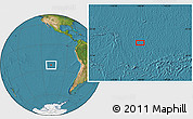 Satellite Location Map of the area around 24° 2' 59" S, 108° 43' 29" W