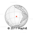 Outline Map of the Area around 24° 2' 59" S, 108° 43' 29" W, rectangular outline