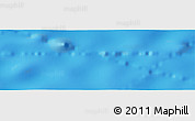 Shaded Relief Panoramic Map of the area around 24° 2' 59" S, 108° 43' 29" W