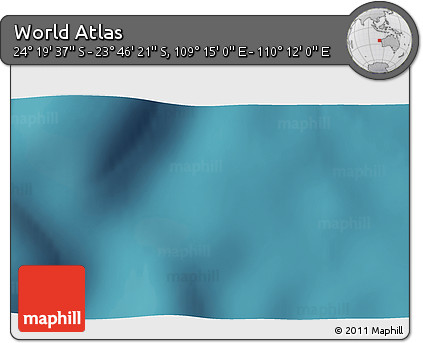 Satellite 3D Map of the Area around 24° 2' 59" S, 109° 43' 29" E