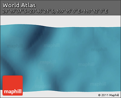 Satellite 3D Map of the Area around 24° 2' 59" S, 109° 43' 29" E