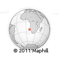 Outline Map of the Area around 24° 2' 59" S, 10° 16' 30" E, rectangular outline