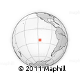 Outline Map of the Area around 24° 2' 59" S, 115° 31' 30" W, rectangular outline