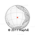 Outline Map of the Area around 24° 2' 59" S, 116° 22' 30" W, rectangular outline