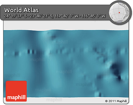 Satellite 3D Map of the Area around 24° 2' 59" S, 117° 13' 29" W