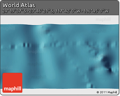 Satellite 3D Map of the Area around 24° 2' 59" S, 117° 13' 29" W