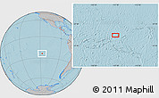 Gray Location Map of the area around 24° 2' 59" S, 117° 13' 29" W, hill shading