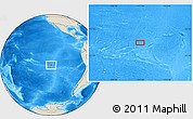 Shaded Relief Location Map of the area around 24° 2' 59" S, 117° 13' 29" W