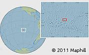 Savanna Style Location Map of the area around 24° 2' 59" S, 118° 4' 29" W, hill shading