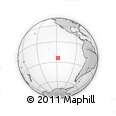 Outline Map of the Area around 24° 2' 59" S, 118° 4' 29" W, rectangular outline