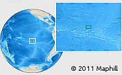 Shaded Relief Location Map of the area around 24° 2' 59" S, 118° 55' 30" W