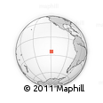 Outline Map of the Area around 24° 2' 59" S, 118° 55' 30" W, rectangular outline