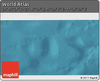 Satellite 3D Map of the Area around 24° 2' 59" S, 11° 7' 30" E