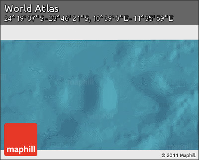 Satellite 3D Map of the Area around 24° 2' 59" S, 11° 7' 30" E