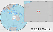 Gray Location Map of the area around 24° 2' 59" S, 124° 10' 30" E