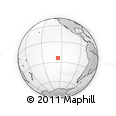 Outline Map of the Area around 24° 2' 59" S, 125° 43' 29" W, rectangular outline