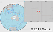 Gray Location Map of the area around 24° 2' 59" S, 127° 34' 30" E