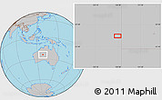 Gray Location Map of the area around 24° 2' 59" S, 128° 25' 30" E