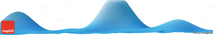 Shaded Relief Horizon Map of the Area around 24° 2' 59" S, 133° 22' 30" W
