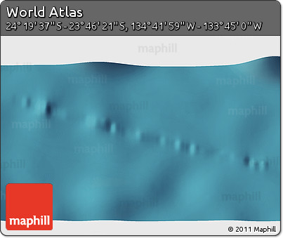 Satellite 3D Map of the Area around 24° 2' 59" S, 134° 13' 29" W