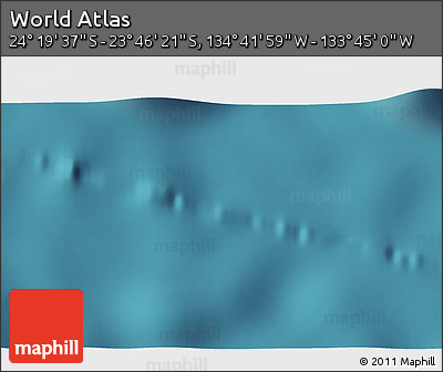 Satellite 3D Map of the Area around 24° 2' 59" S, 134° 13' 29" W
