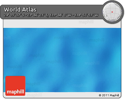 Shaded Relief 3D Map of the Area around 24° 2' 59" S, 139° 19' 29" W