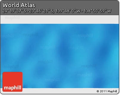 Shaded Relief 3D Map of the Area around 24° 2' 59" S, 139° 19' 29" W