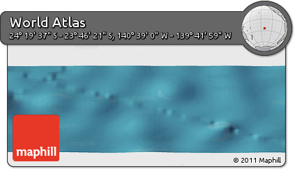 Satellite Panoramic Map of the Area around 24° 2' 59" S, 140° 10' 30" W