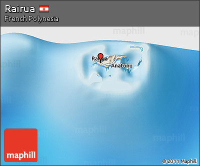 Shaded Relief 3D Map of Rairua