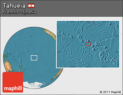 Satellite Location Map of Tahueia