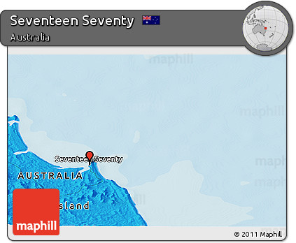 Political Panoramic Map of Seventeen Seventy