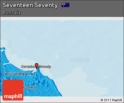 Political Panoramic Map of Seventeen Seventy