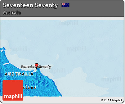 Political Panoramic Map of Seventeen Seventy