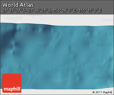 Satellite 3D Map of the Area around 24° 2' 59" S, 154° 46' 30" E