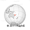 Outline Map of the Area around 24° 2' 59" S, 157° 19' 29" E, rectangular outline