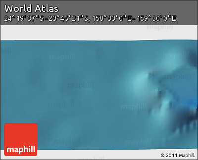 Satellite 3D Map of the Area around 24° 2' 59" S, 159° 1' 30" E