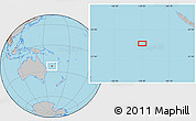 Gray Location Map of the area around 24° 2' 59" S, 159° 52' 30" E