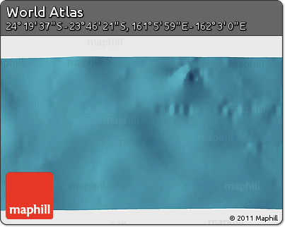 Satellite 3D Map of the Area around 24° 2' 59" S, 161° 34' 29" E