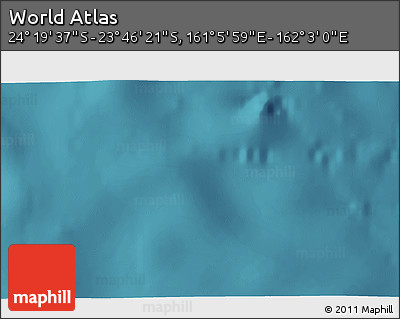 Satellite 3D Map of the Area around 24° 2' 59" S, 161° 34' 29" E