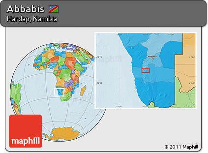 Political Location Map of Abbabis