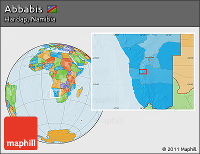 Political Location Map of Abbabis