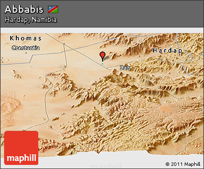 Satellite Panoramic Map of Abbabis
