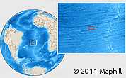 Shaded Relief Location Map of the area around 24° 2' 59" S, 16° 55' 29" W