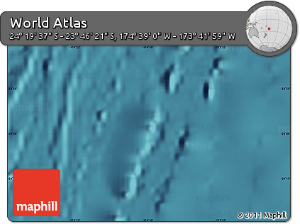 Satellite Map of the Area around 24° 2' 59" S, 174° 10' 30" W